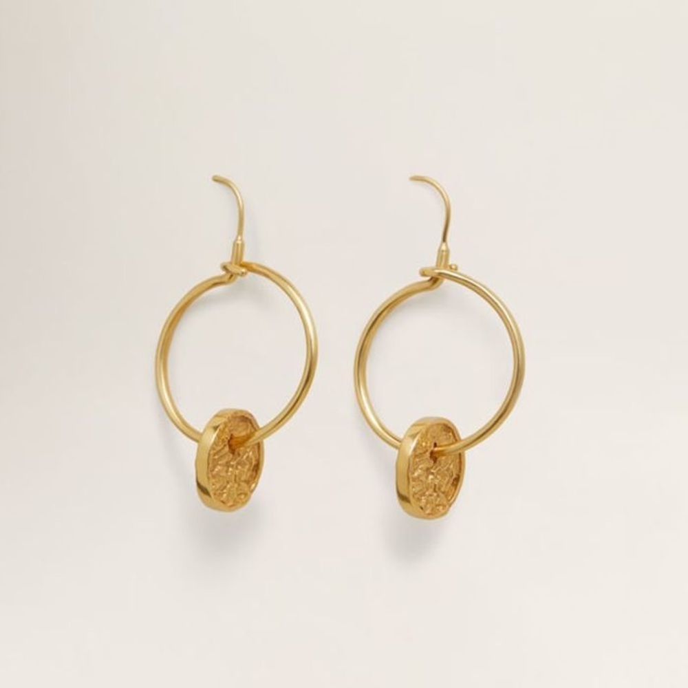 MANGO limited edition 24K Gold Plated hoops